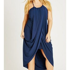 Women's Plus slinky wrap dress